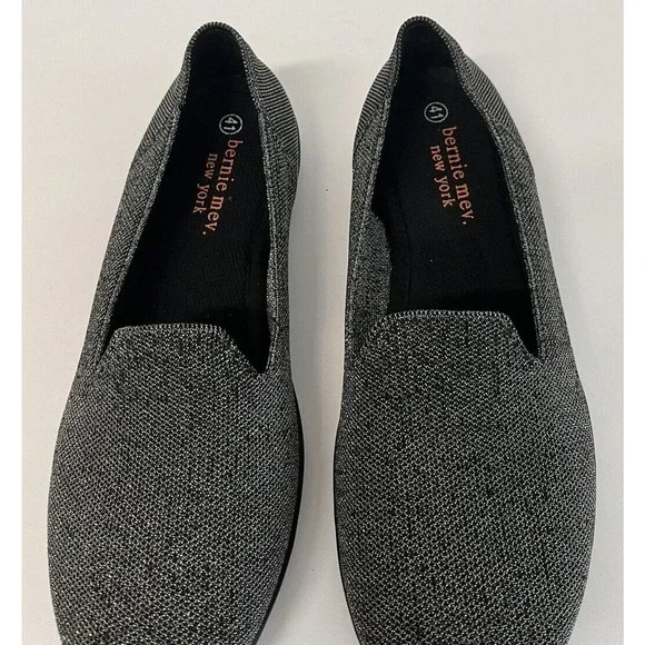 Bernie Mev Petra Slip on Loafer Stretchy Flats PEWTER Size 41/10-10.5 US new - Picture 12 of 14